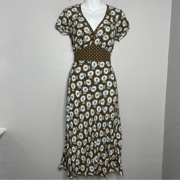 Boden Dresses & Skirts - BODEN Floral Polka Dot Midi Dress